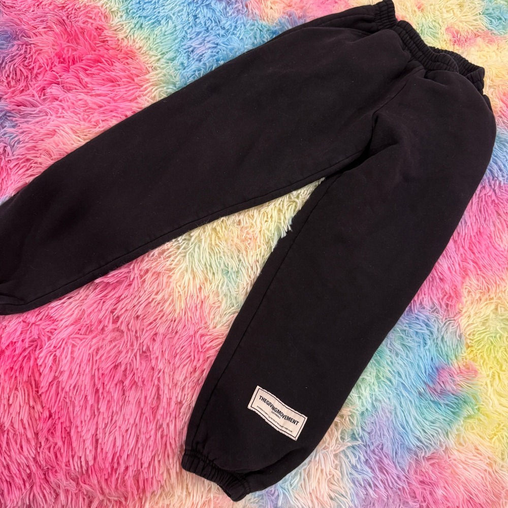 The Giving Movement‎ Sweatpants Womens XXS/XS Black Sustainable Joggers